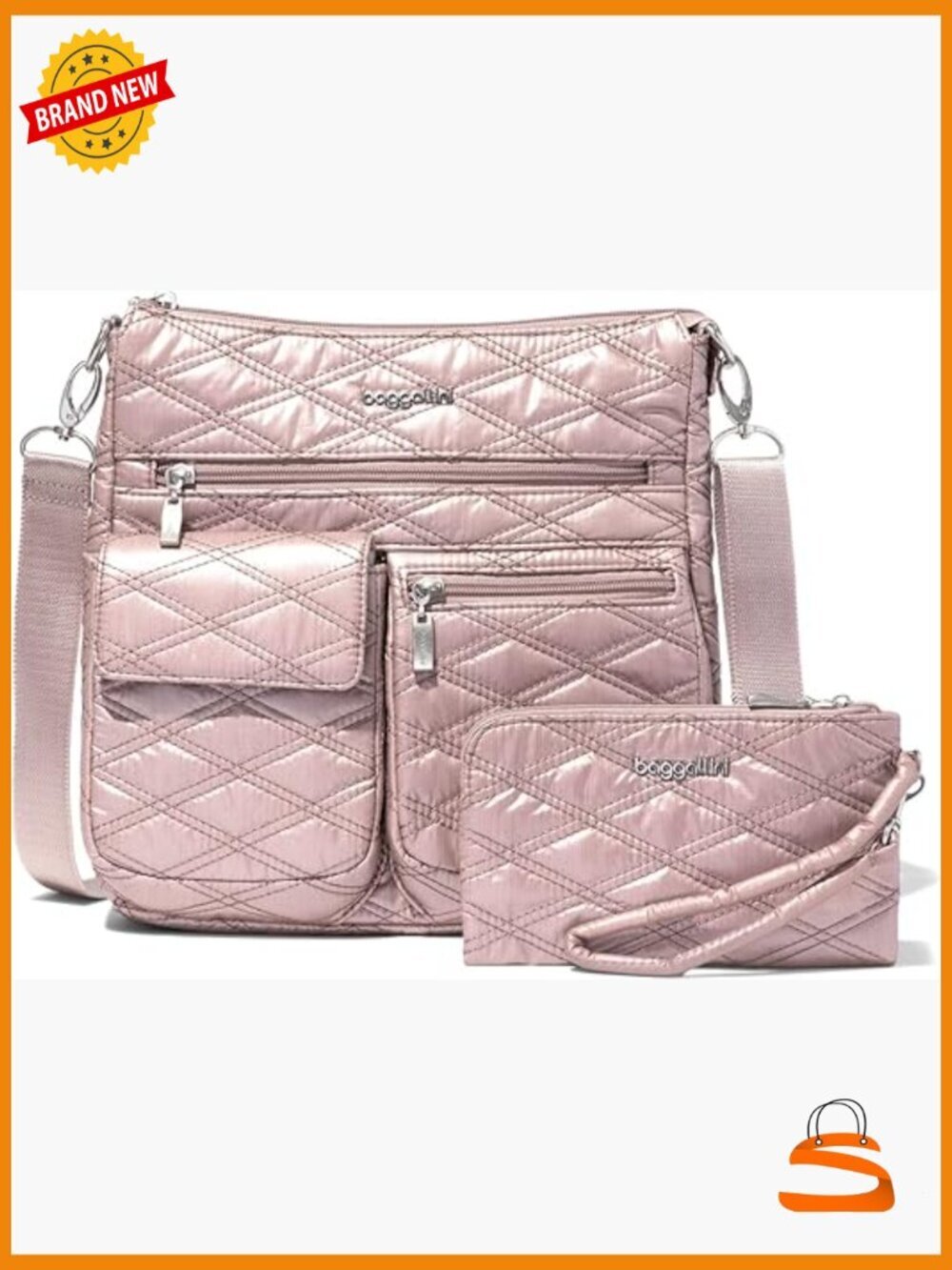 Water-Resistant Slim Crossbody with RFID Blocking